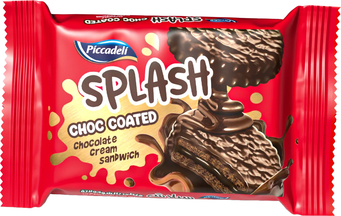 Piccadeli Splash chocolate coated sandwich biscuits